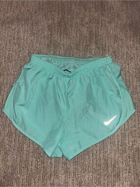 Nike Women's Mint Green Athletic Running Shorts